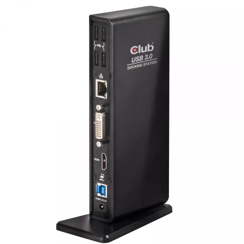 CLUB3D USB Gen1 Type-A Dual Display (HDMI en DVI) DisplayLink™ dockingstation