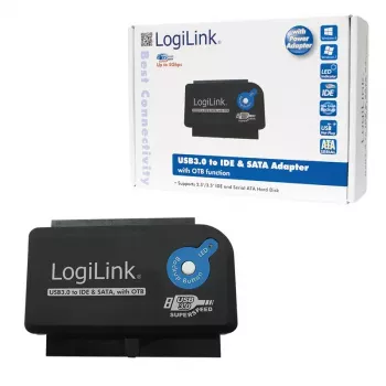 Kabeladapter LogiLink AU0028A USB 3.0 IDE SATA zwart