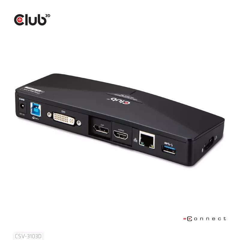 CLUB3D CSV-3103D The Club 3D universele USB 3.1 Gen 1 UHD 4K dockingstation DisplayLink™