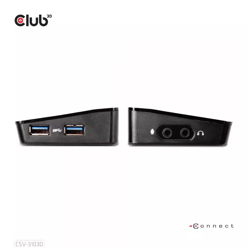 CLUB3D CSV-3103D The Club 3D universele USB 3.1 Gen 1 UHD 4K dockingstation DisplayLink™