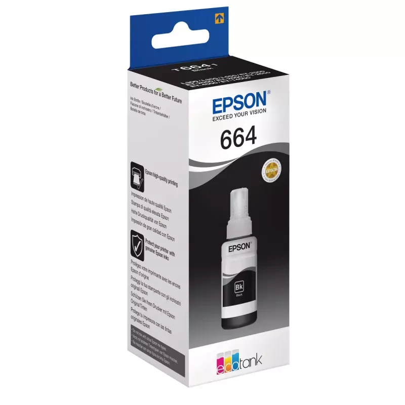 Epson 664 Ecotank zwarte inktfles (70 ml)