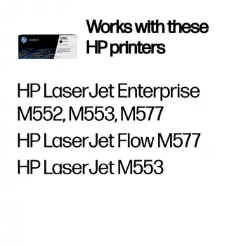 HP 508X High Yield zwart originele LaserJet-tonercartridge, 12.500 pagina's, zwart, 1 stuk