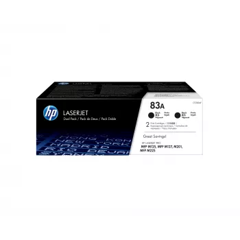 HP 83A 2-pack zwarte originele LaserJet-tonercartridges