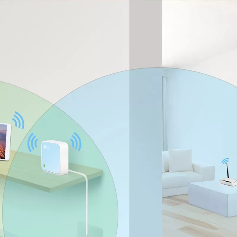 TP-Link TL-WR802N WLAN-router Fast Ethernet single-band (2,4 GHz) blauw, wit