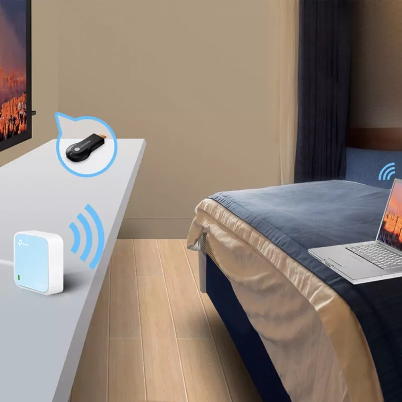 TP-Link TL-WR802N WLAN-router Fast Ethernet single-band (2,4 GHz) blauw, wit