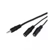 Audiokabel Goobay AVK 317-020 0,2 m 3,5 mm 2 x 3,5 mm zwart