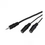 Audiokabel Goobay AVK 317-020 0,2 m 3,5 mm 2 x 3,5 mm zwart