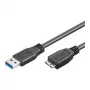 USB-kabel Goobay 1 m USB 3.0 A/micro-B zwart