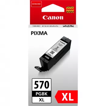 Canon PGI-570PGBK XL pigment zwarte inktpatroon met hoog bereik, hoog (XL) bereik, zwart, pigmentinkt, 22 ml, 1 stuk, 500 pagina's