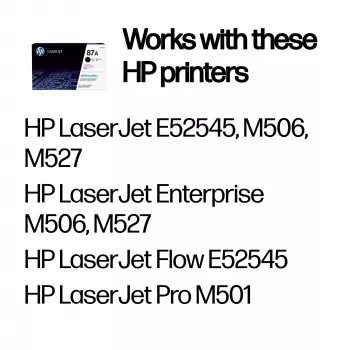 Toner HP 87A zwart origineel LaserJet 8550 pagina's zwart