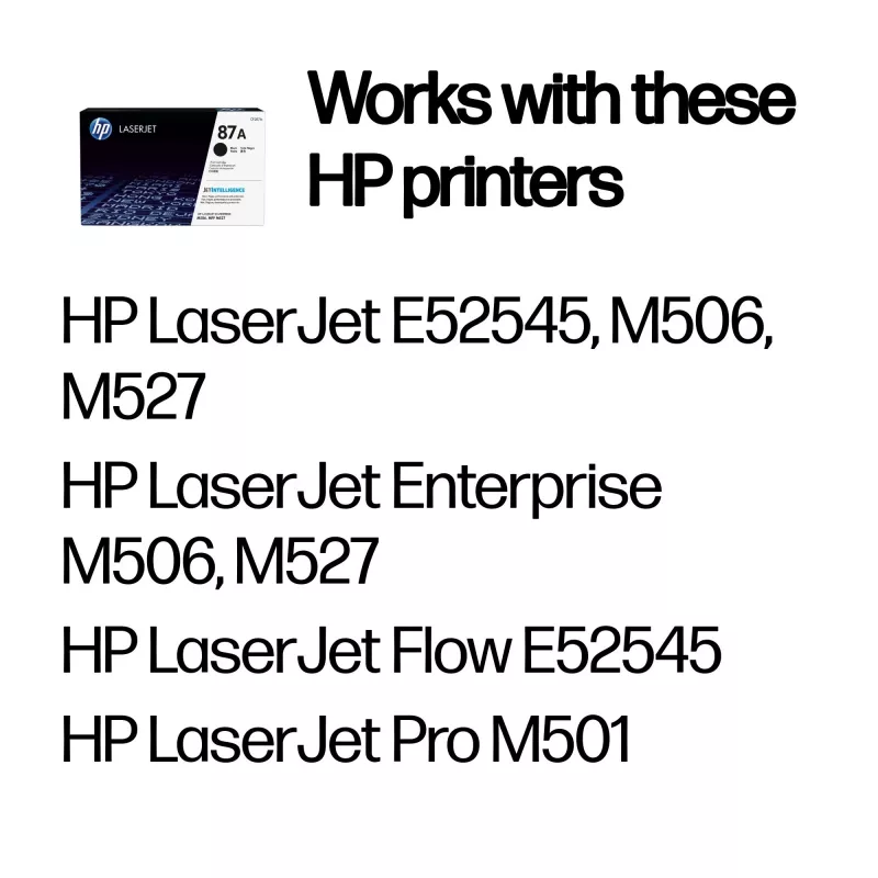 Toner HP 87A zwart origineel LaserJet 8550 pagina's zwart