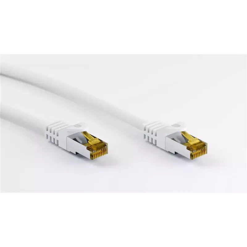 Netwerkkabel Goobay RJ45-patchkabel CAT 6A S/FTP 3 m wit