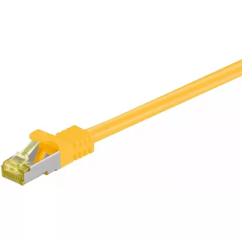 Netwerkkabel Goobay RJ45-patchkabel CAT 6A S/FTP 2 m geel