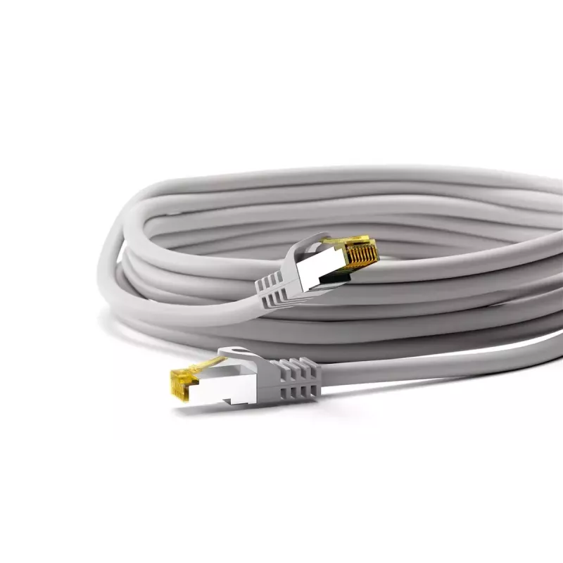 Netwerkkabel Goobay RJ45-patchkabel CAT 6A S/FTP 2m grijs