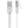 Goobay 95155 netwerkkabel Cat6 U/UTP (UTP) wit, 7 m, RJ-45 verguld