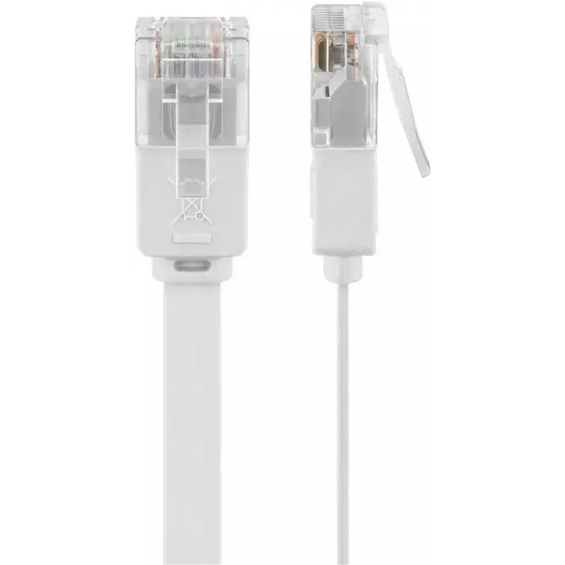 Goobay 95155 netwerkkabel Cat6 U/UTP (UTP) wit, 7 m, RJ-45 verguld