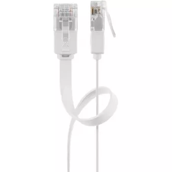Goobay 95155 netwerkkabel Cat6 U/UTP (UTP) wit, 7 m, RJ-45 verguld
