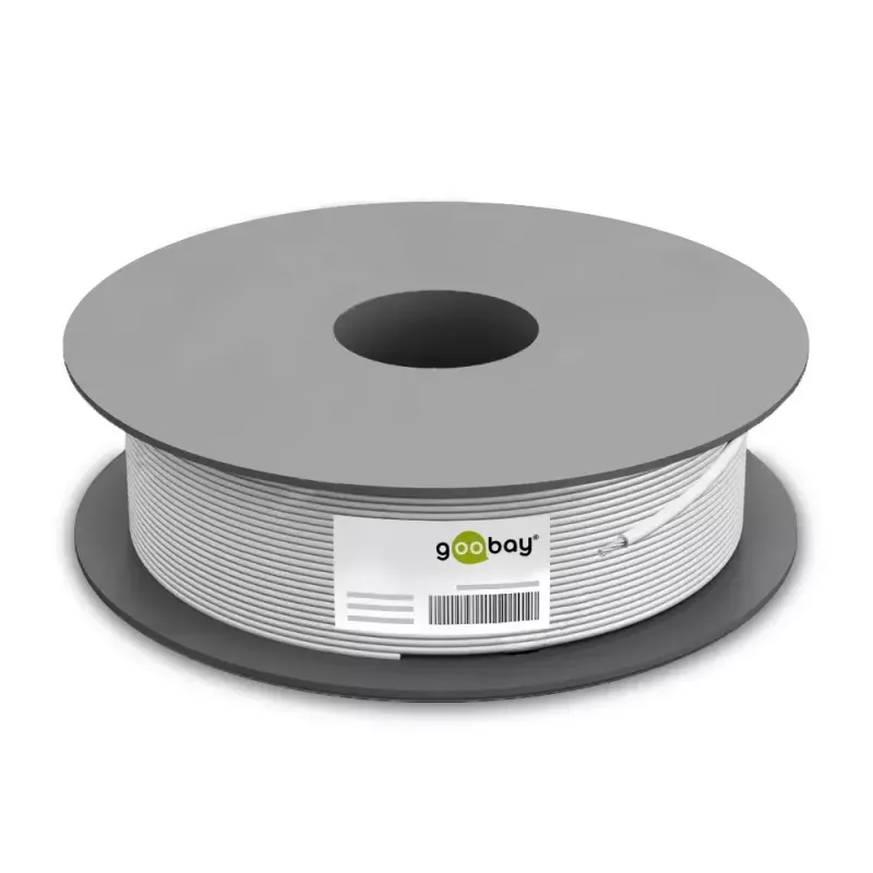 Netwerkkabel Goobay 96094 grijs 100 m Cat6a S/FTP
