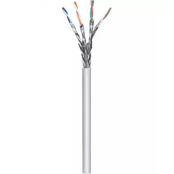 Netwerkkabel Goobay 96094 grijs 100 m Cat6a S/FTP