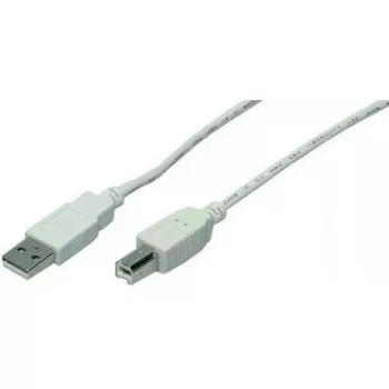 USB-kabel LogiLink 5 m USB 2.0 USB A mini-USB B grijs