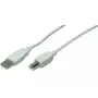 USB-kabel LogiLink 5 m USB 2.0 USB A mini-USB B grijs