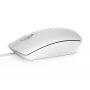 DELL bedrade muis - MS116 - wit, dubbelhandig, optisch, USB Type-A, 1000 DPI, wit