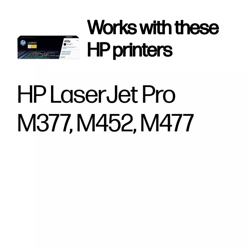 HP 410X High Yield zwart originele LaserJet-tonercartridge