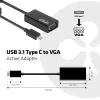 USB 3.1 Type-C naar VGA actieve adapter CLUB3D CAC-1502