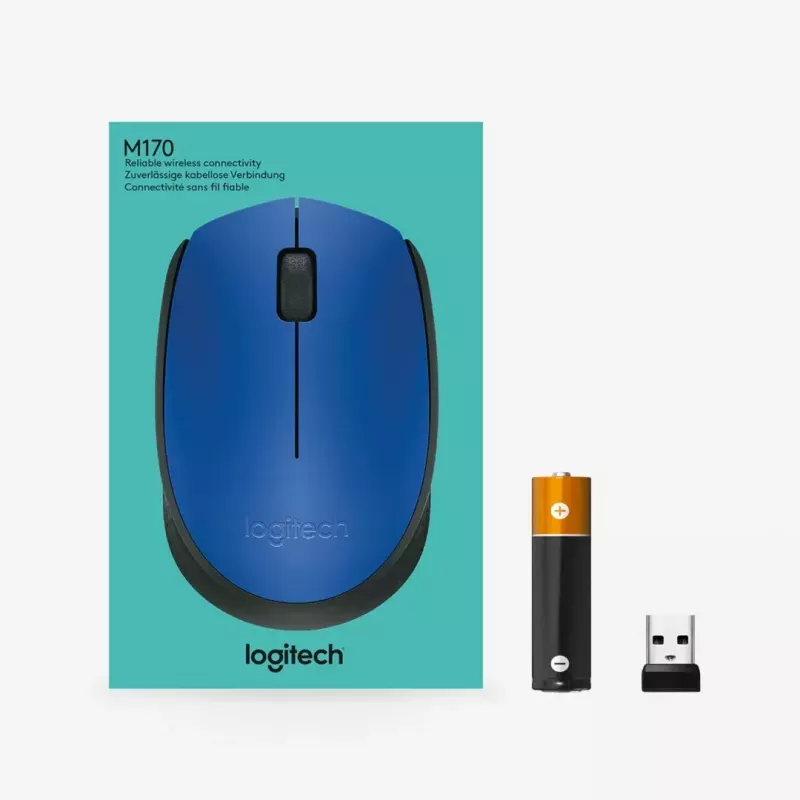 Logitech M171 muis RF draadloos optisch 1000 DPI, blauw
