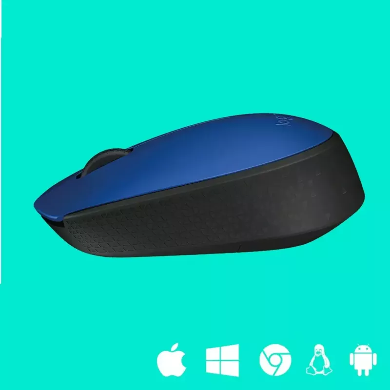 Logitech M171 muis RF draadloos optisch 1000 DPI, blauw