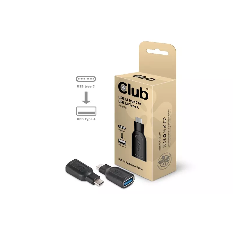 USB 3.1 Type-C naar USB 3.0-adapter CLUB3D CAA-1521