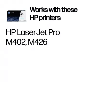 HP 26A originele LaserJet-tonercartridge zwart, 3100 pagina's, zwart, 1 stuk