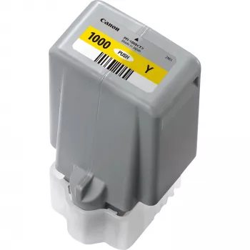 Canon PFI-1000Y gele inktpatroon, geel, pigmentinkt, 80 ml, 3365 pagina's