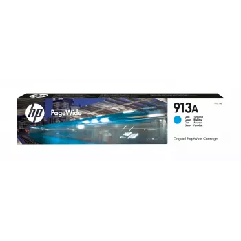 HP 913A cyaan originele PageWide-cartridge, cyaan, 1 st., 3000 pagina's