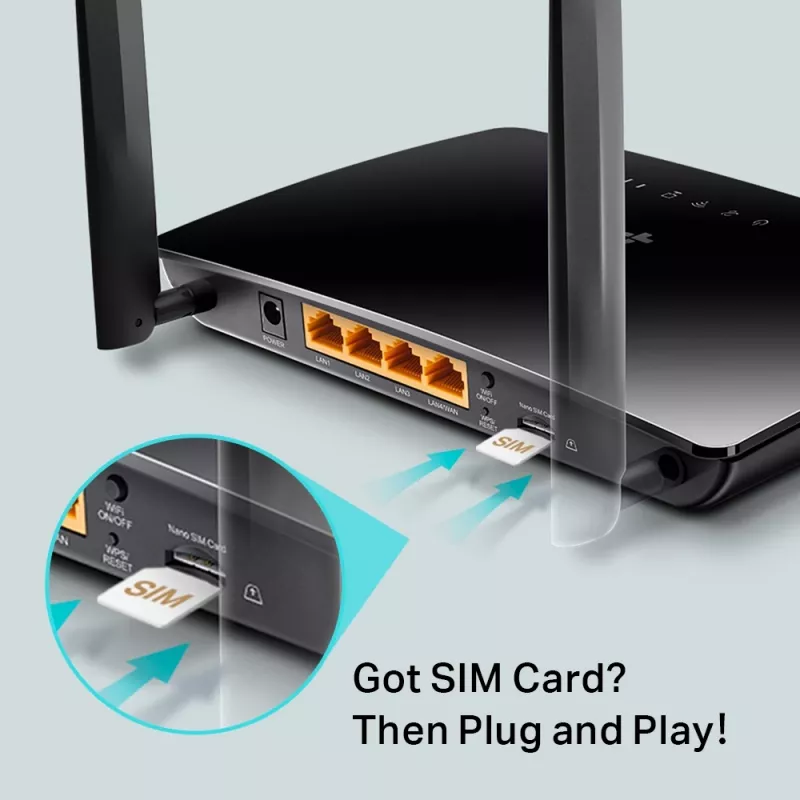 TP-Link 300 Mbps draadloze N 4G LTE-router