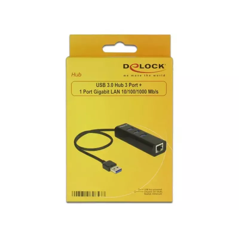 Dockingstation DeLOCK 62653 zwart