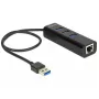 Dockingstation DeLOCK 62653 zwart