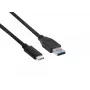 Club 3D CAC-1523 USB-C-naar-USB-A-kabel, USB 3.1 Gen 2, 10 Gbps, PD 60 W, male/male, 1 m, zwart