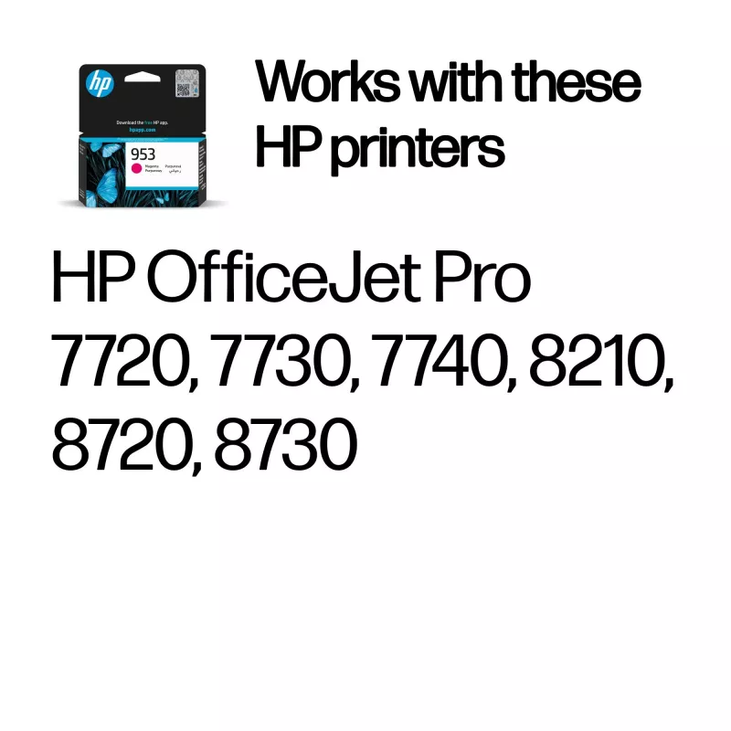 Cartridge HP inkt 953 F6U13AE magenta
