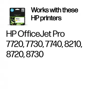 HP 953XL gele originele inktpatroon met hoge capaciteit, geel, 1 st., 1450 pagina's