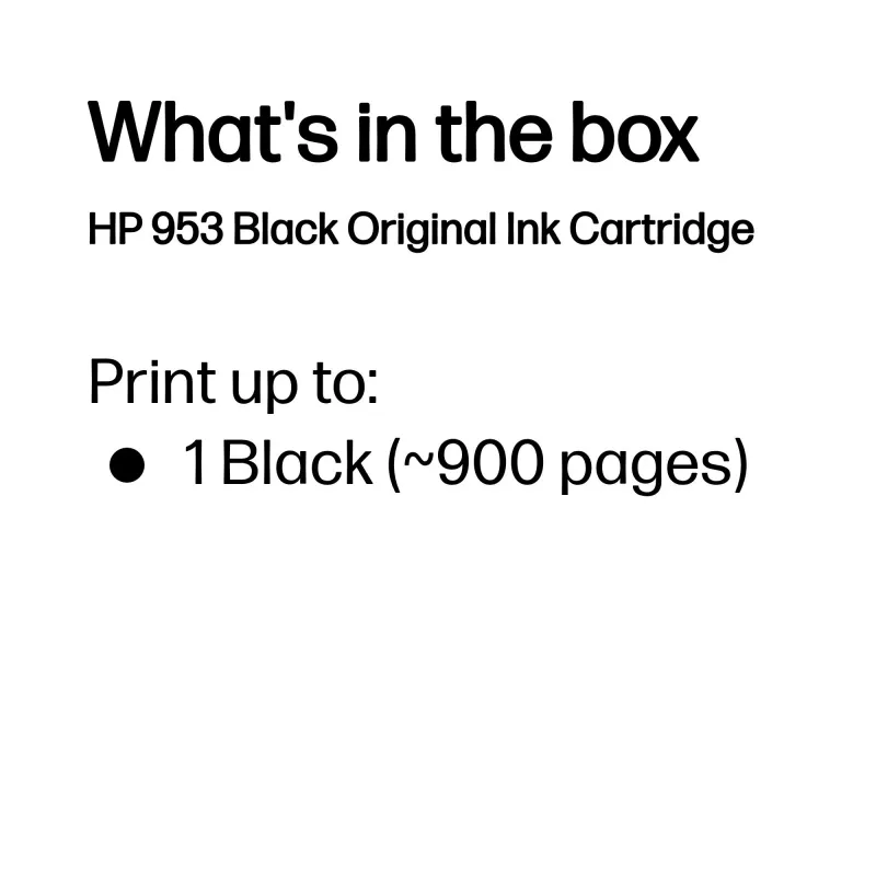 HP 953 originele inktpatroon zwart