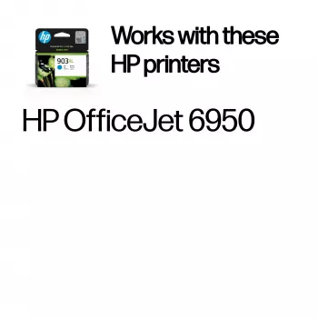 HP 903XL originele inktpatroon, cyaan, hoge capaciteit, 1 stuk, 750 pagina's