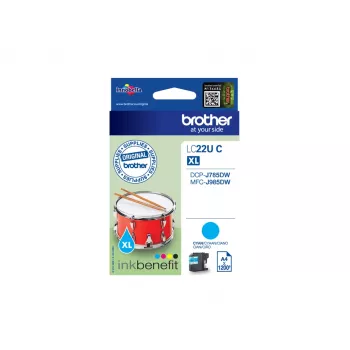 Brother LC22UC inktpatroon 1 st. origineel met hoge (XL) capaciteit cyaan