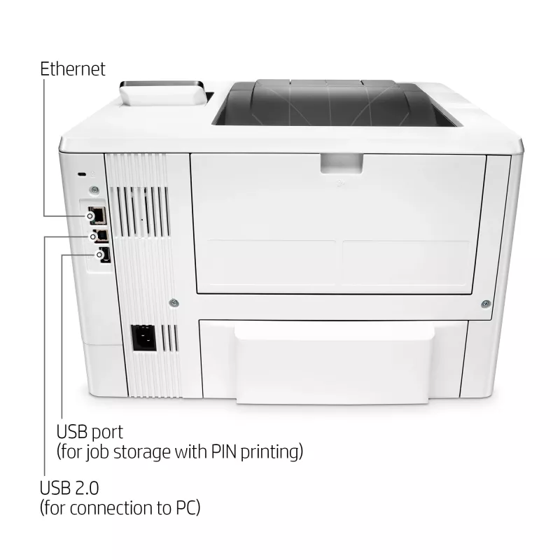 HP LaserJet Pro M501dn, laser, 600 x 600 DPI, A4, 43 ppm, dubbelzijdig printen, netwerkgeschikt