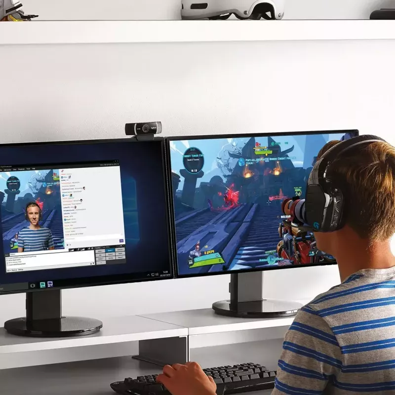Logitech C922 1920 x 1080 pixels USB zwart webcam