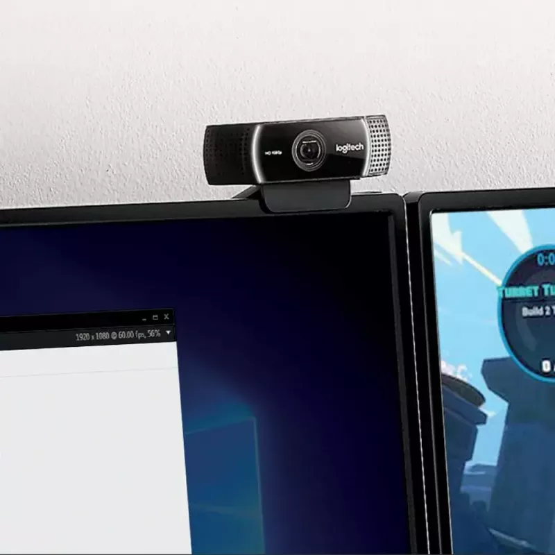 Logitech C922 1920 x 1080 pixels USB zwart webcam