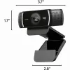 Logitech C922 1920 x 1080 pixels USB zwart webcam