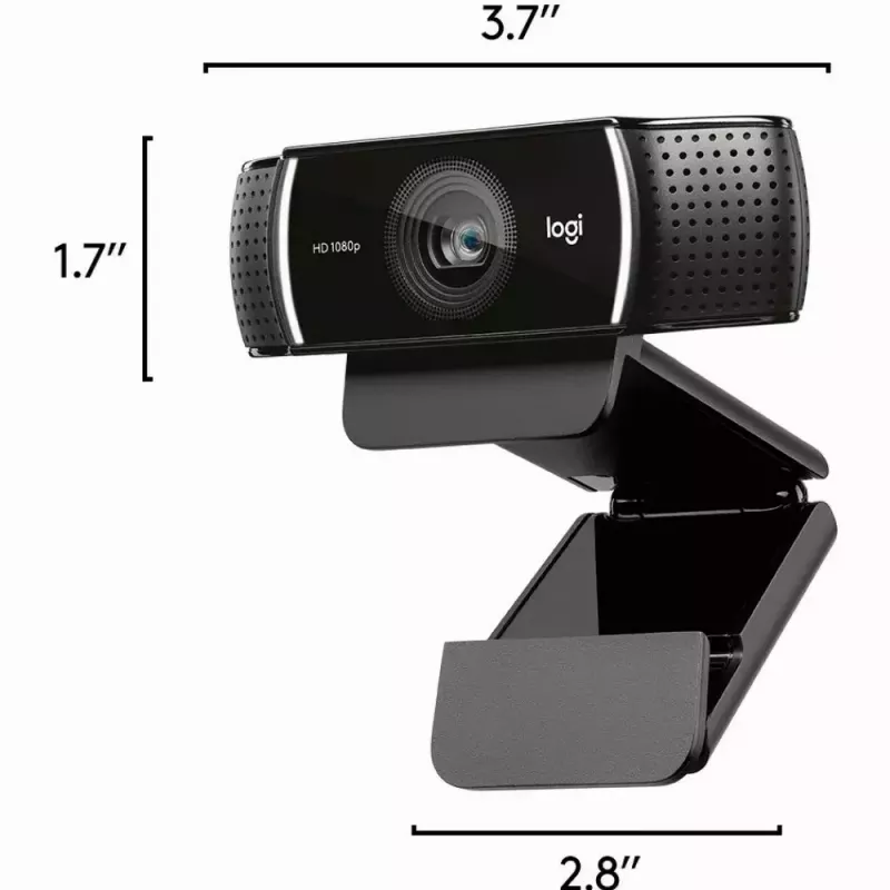 Logitech C922 1920 x 1080 pixels USB zwart webcam