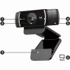 Logitech C922 1920 x 1080 pixels USB zwart webcam