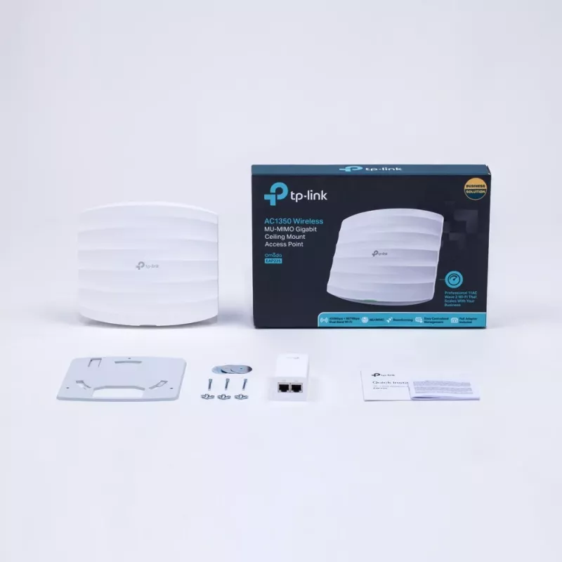 TP-Link Omada EAP225 draadloos access point 1350 Mbit/s wit Power over Ethernet (PoE)